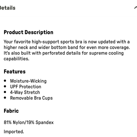 Fabletics High Impact Sports Bra NWOT - Picture 3 of 3